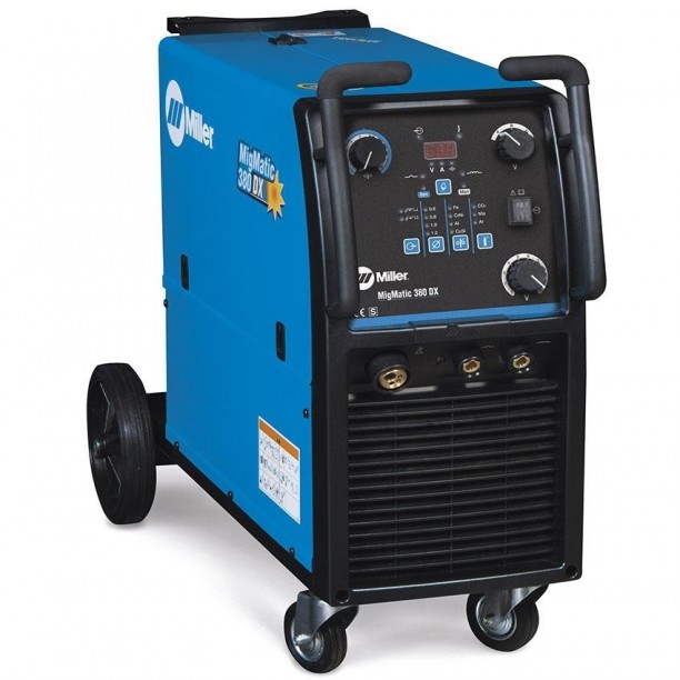 the Miller Migmatic 300DX is a deluxe welding machine suitable for steel, stainless steel and aluminum